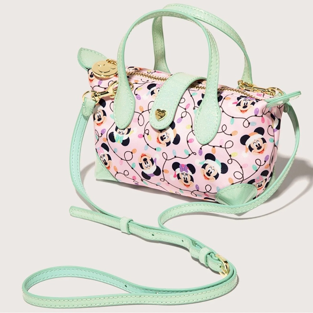 Stoney clover lane Disney Mickey Celebrate the Season  Christmas pouchette NWT